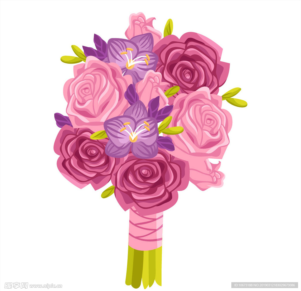 卡通花束