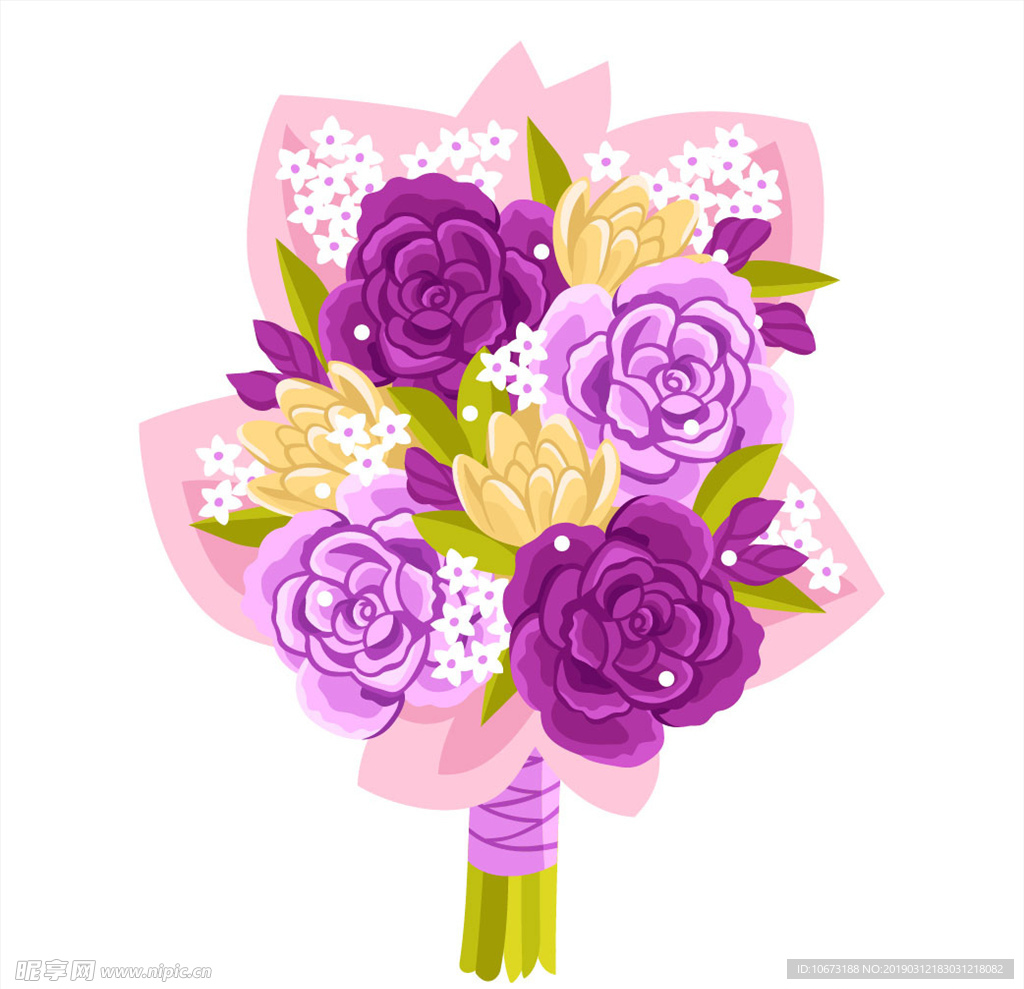 卡通花束