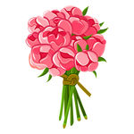 卡通花束