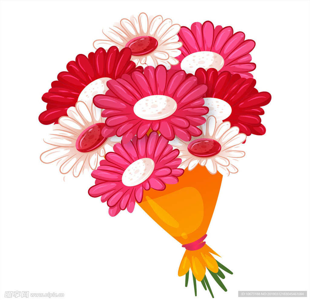 卡通花束
