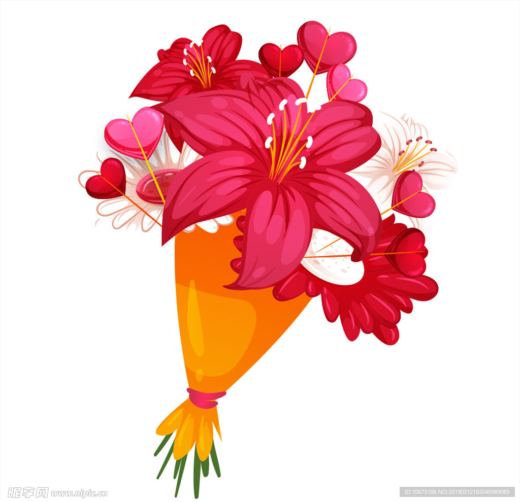 卡通花束
