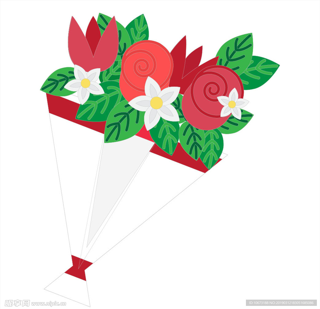 卡通花束