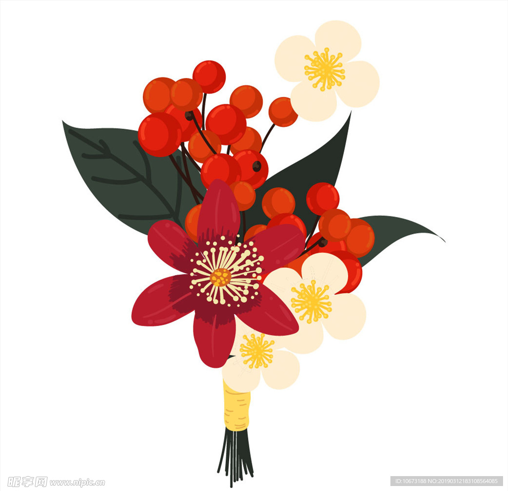 卡通花束