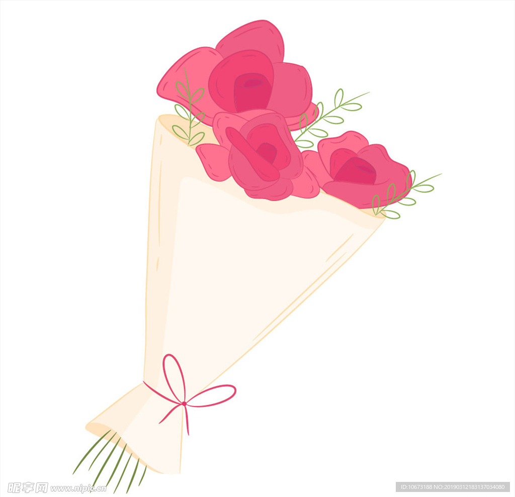 卡通花束