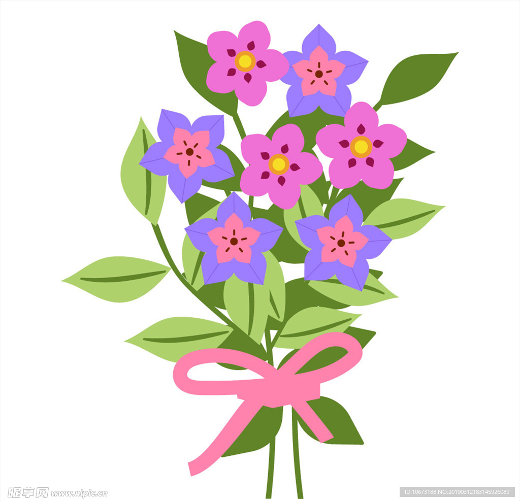 卡通花束