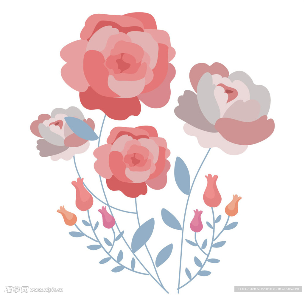 卡通花束