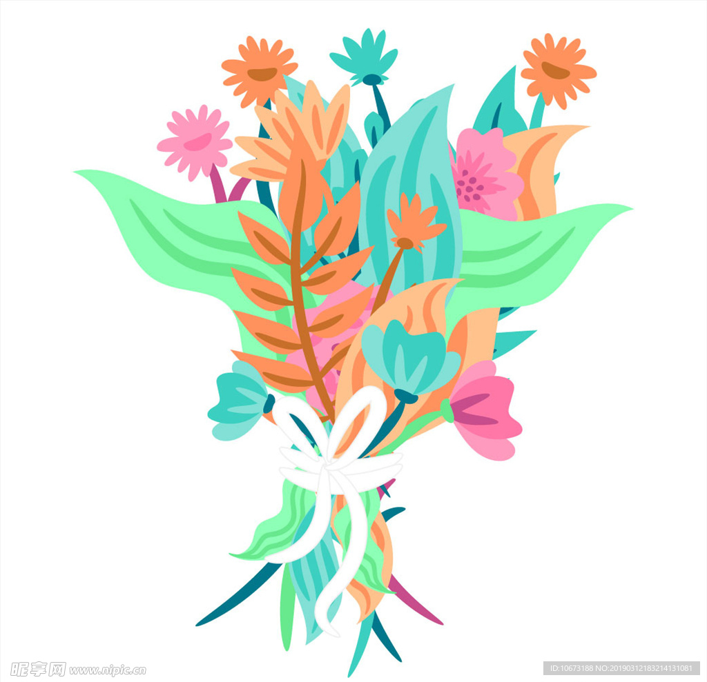 卡通花束