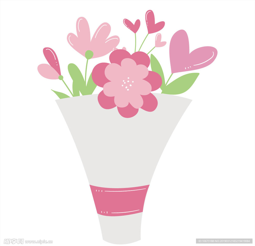 卡通花束