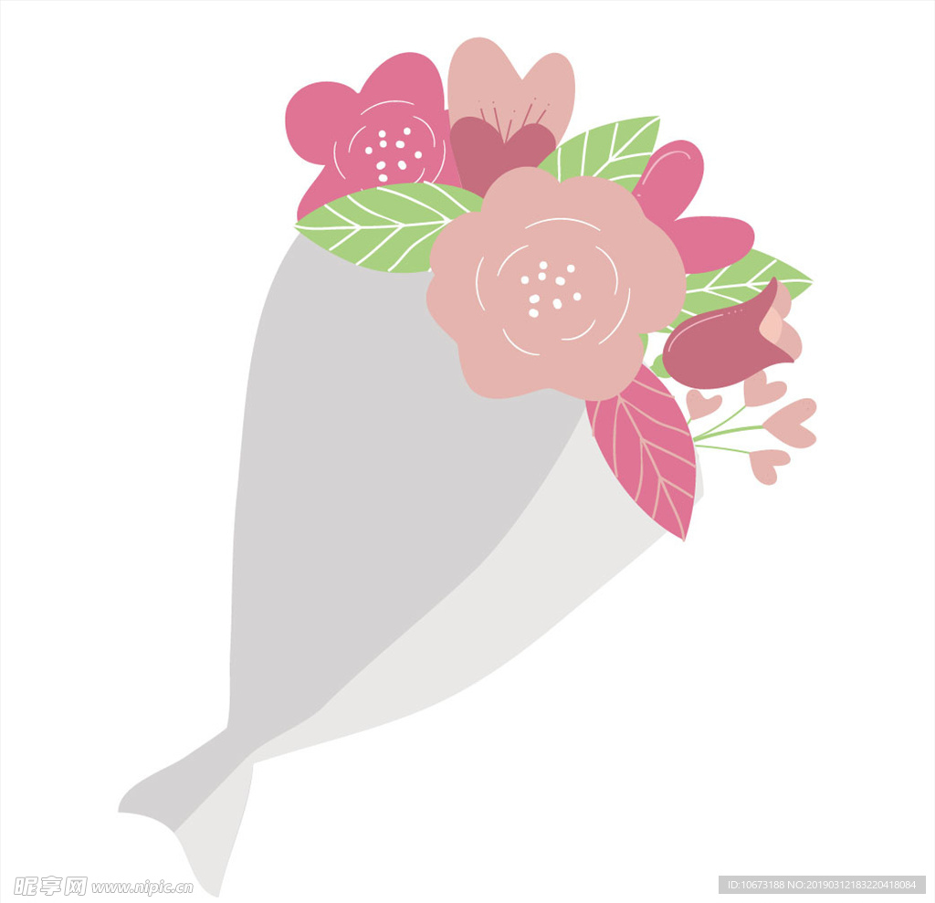 卡通花束