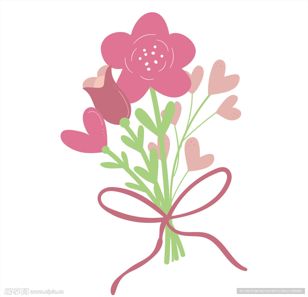 卡通花束