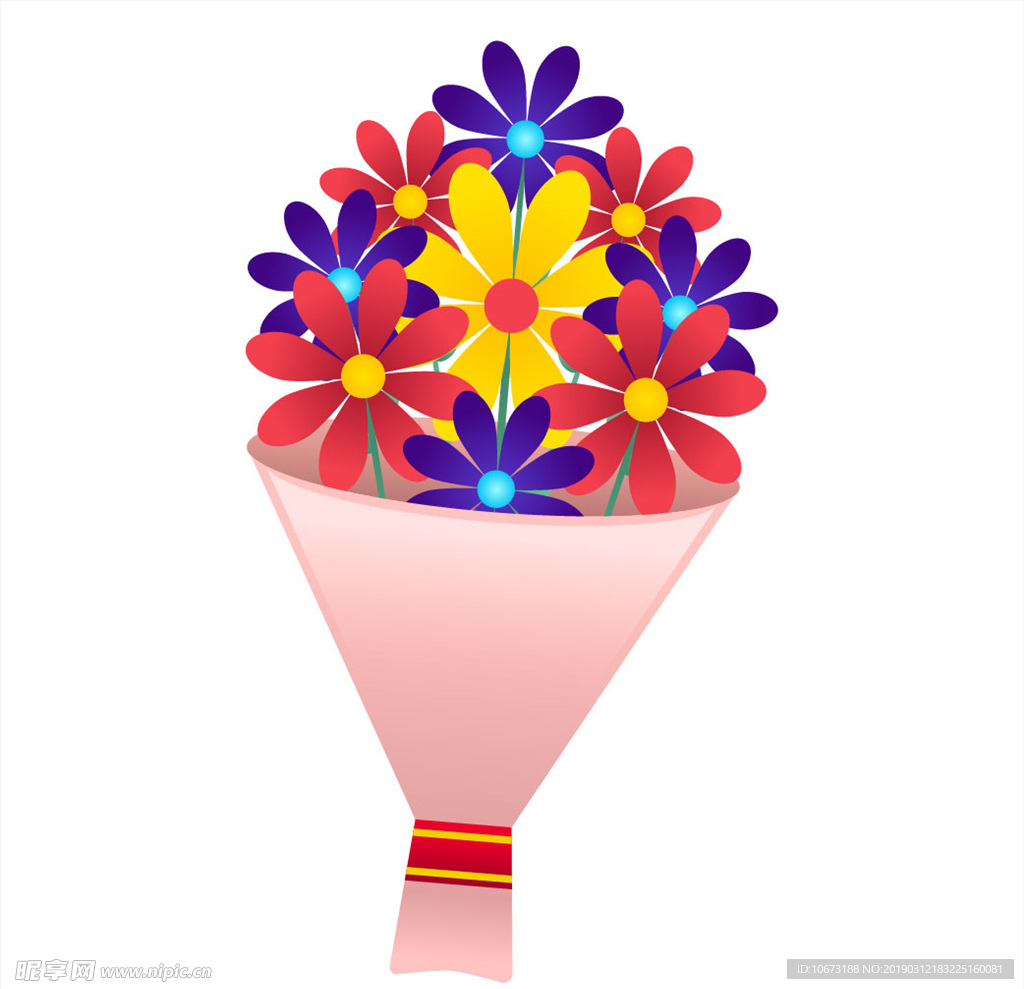 卡通花束