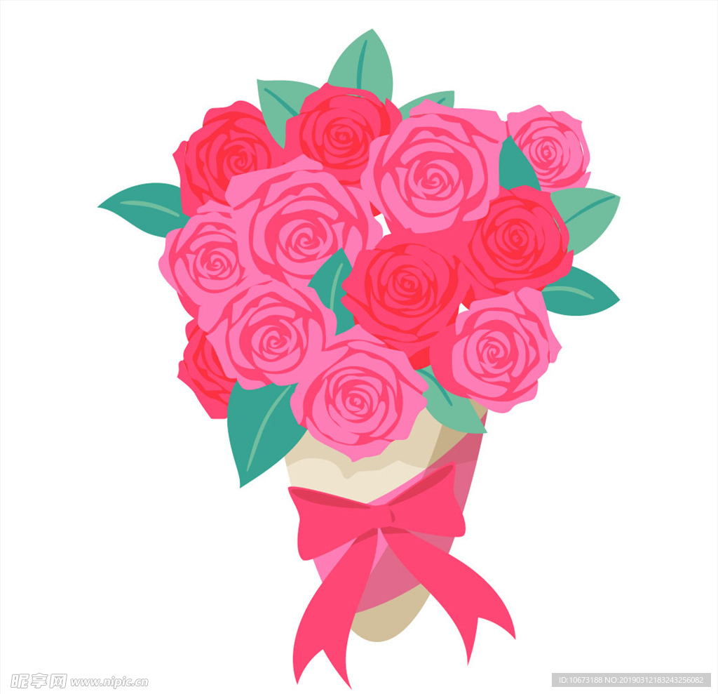 卡通花束