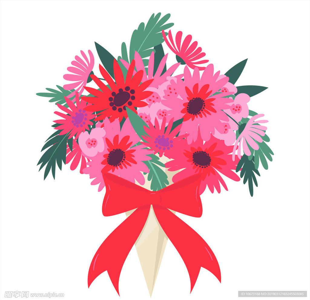 卡通花束