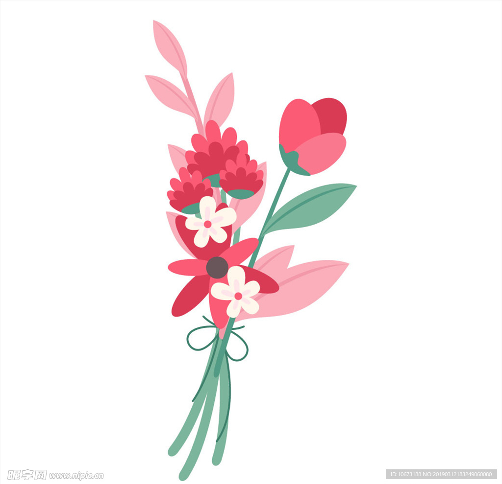 卡通花束