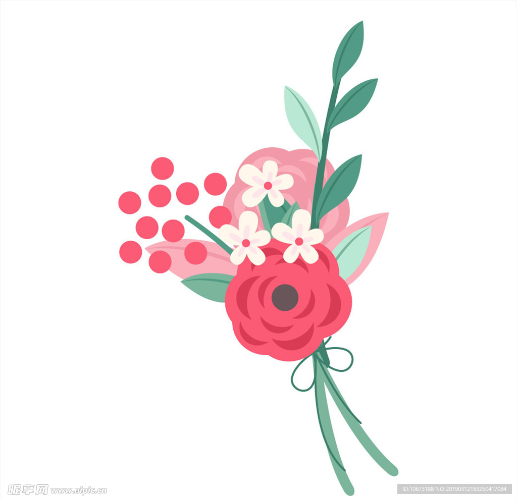 卡通花束