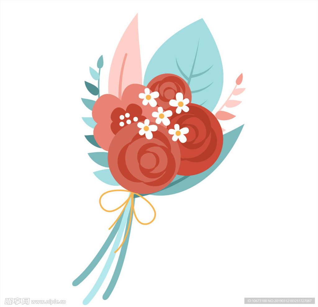 卡通花束