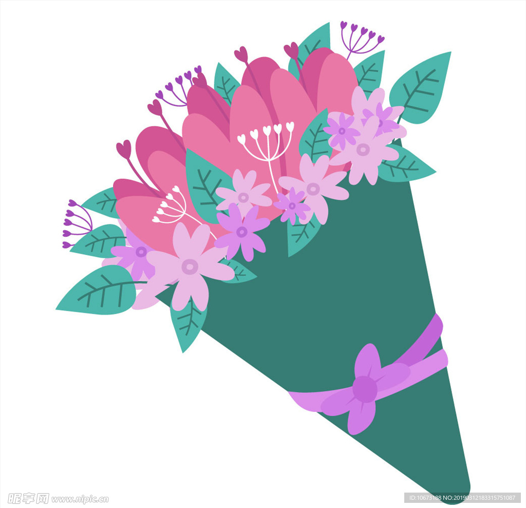 卡通花束