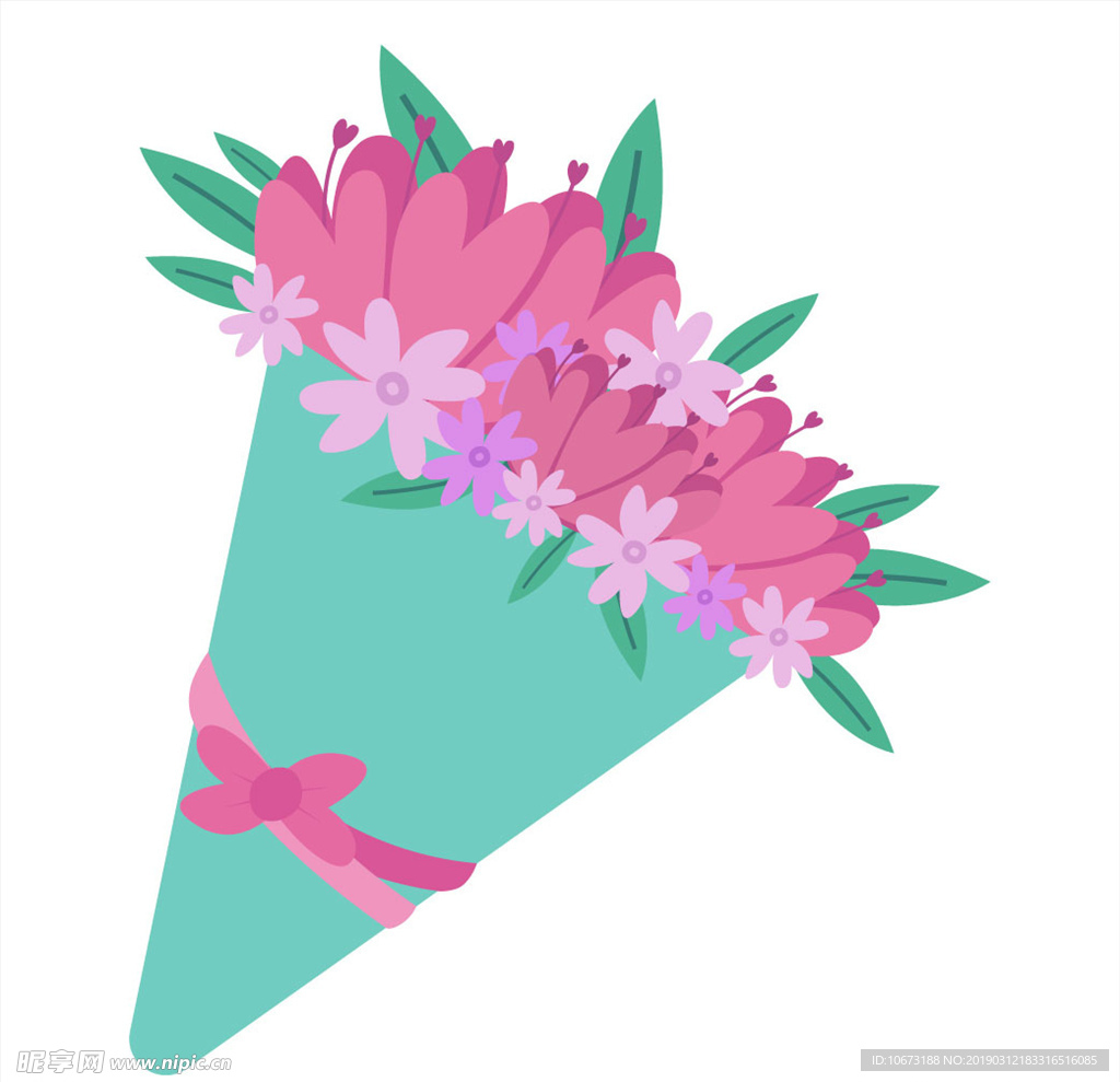 卡通花束
