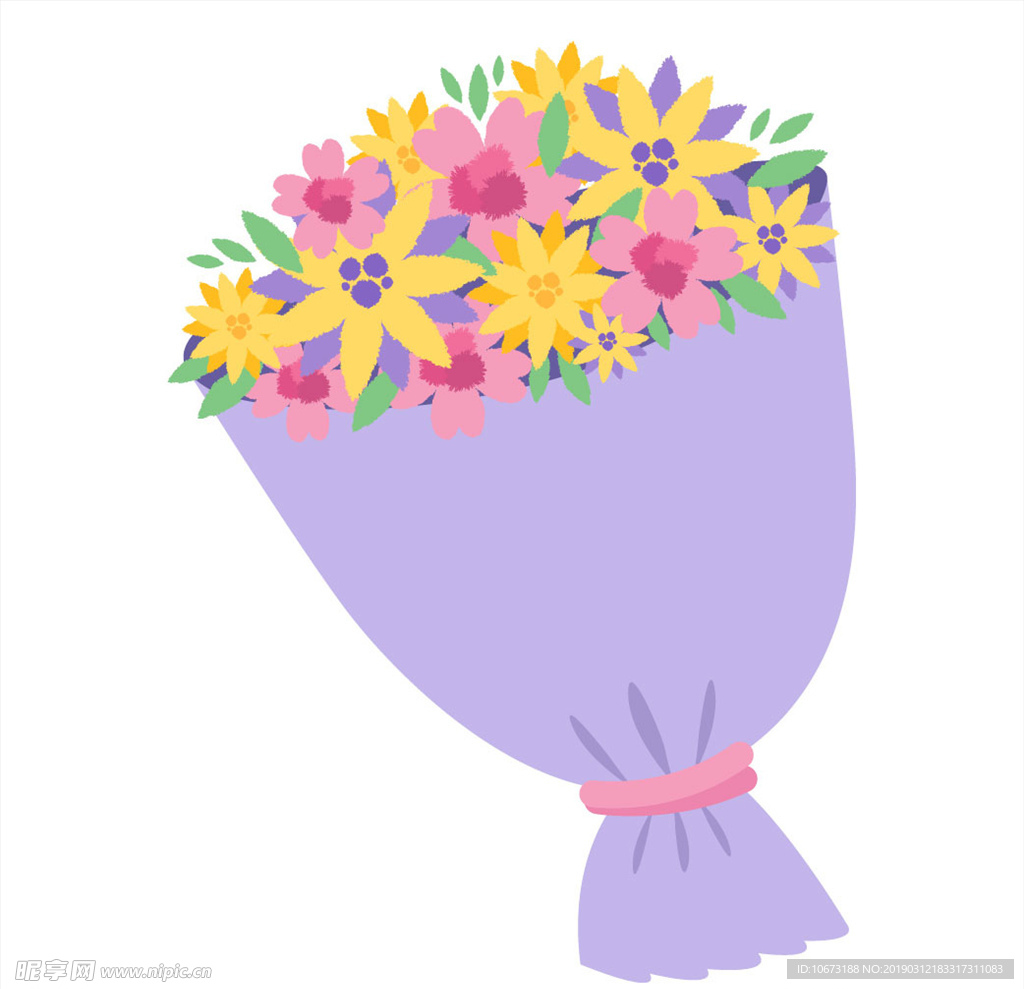 卡通花束