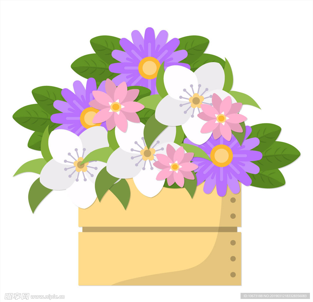 卡通花束