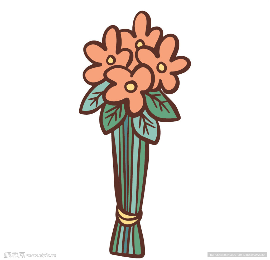 卡通花束
