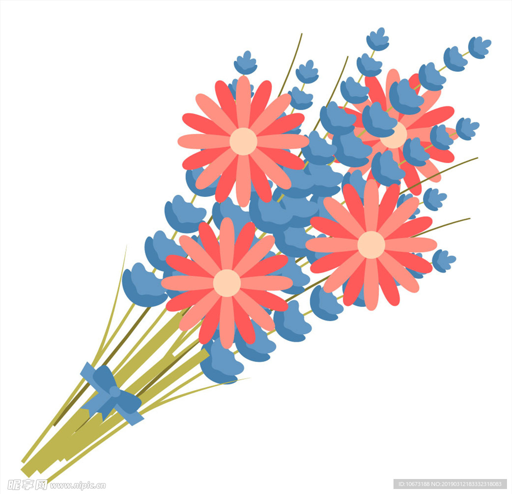 卡通花束
