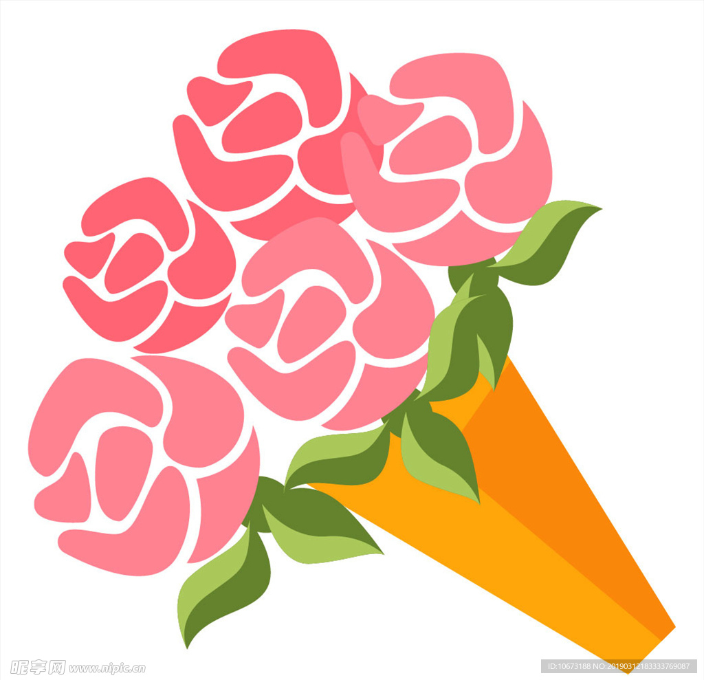 卡通花束