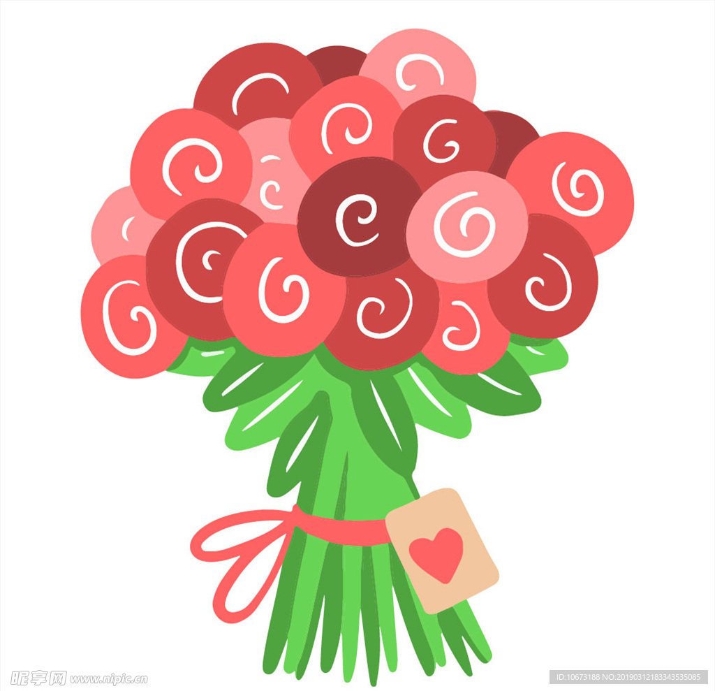 卡通花束