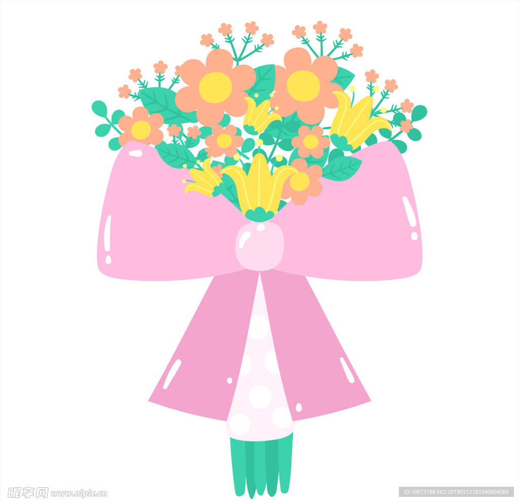 卡通花束
