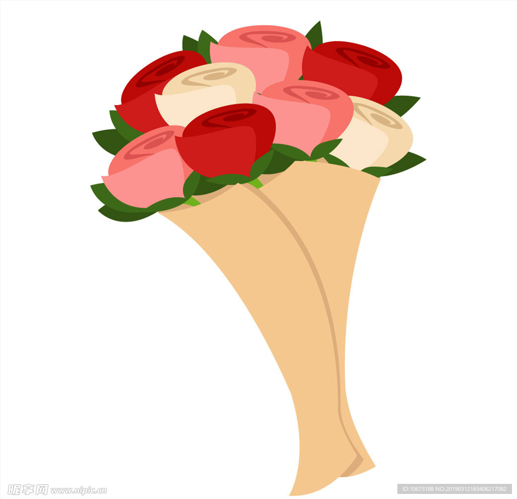 卡通花束