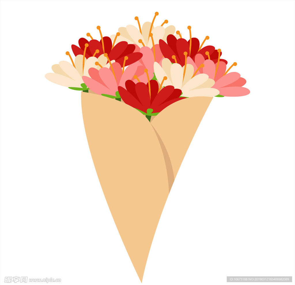 卡通花束