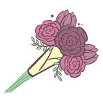 卡通花束