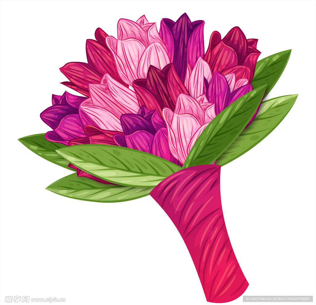 卡通花束