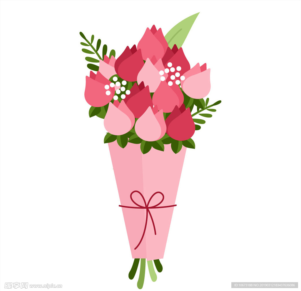 卡通花束
