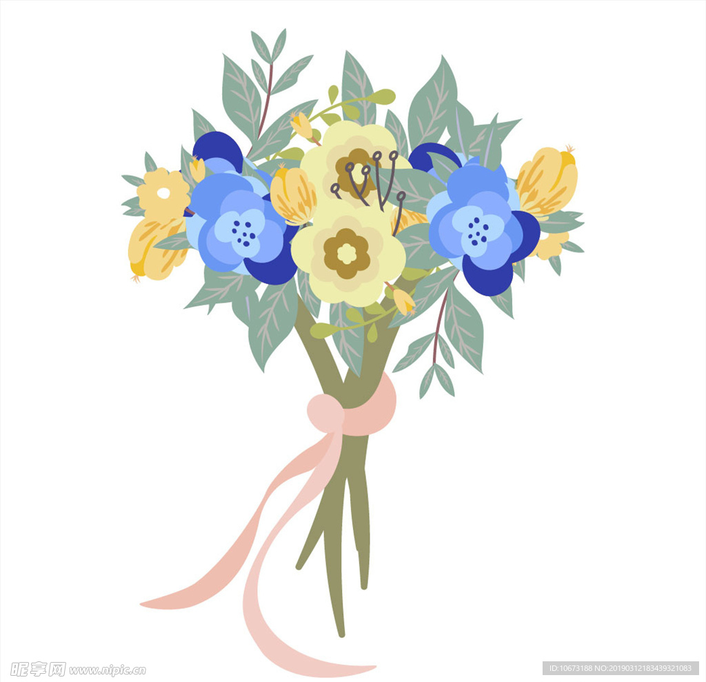 卡通花束