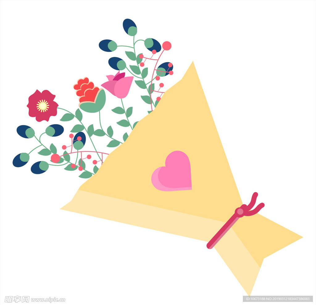 卡通花束