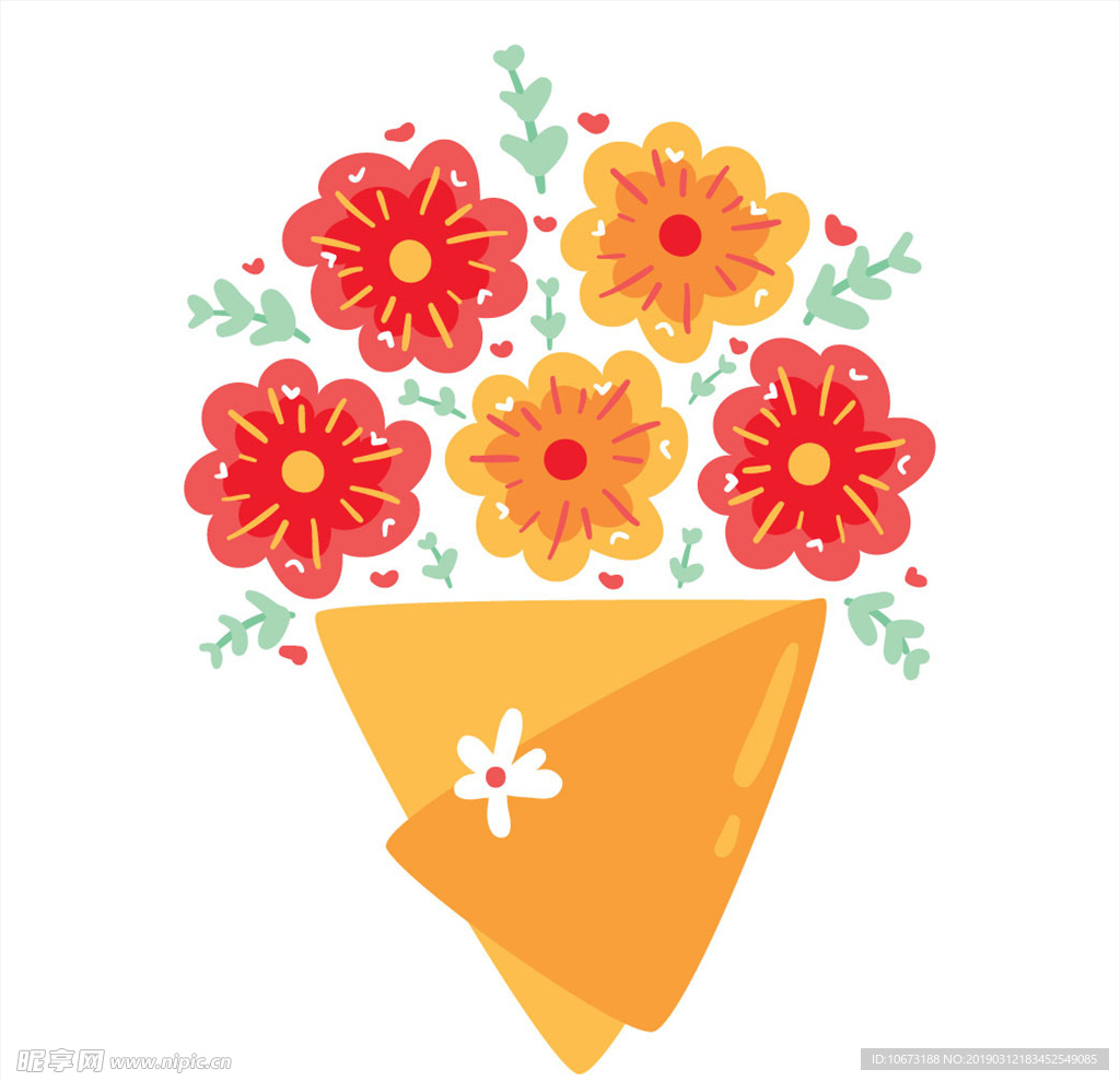 卡通花束
