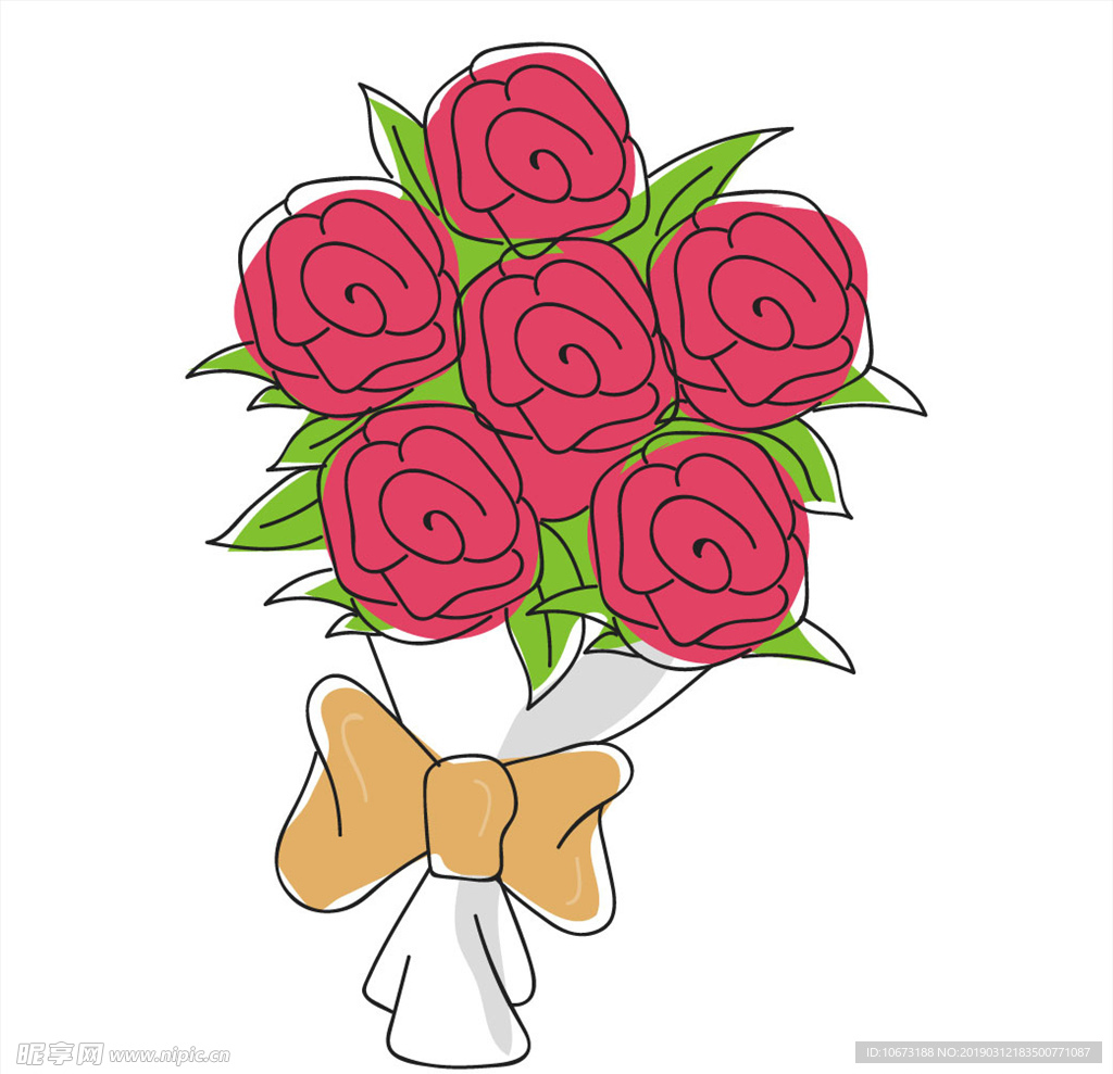 卡通花束