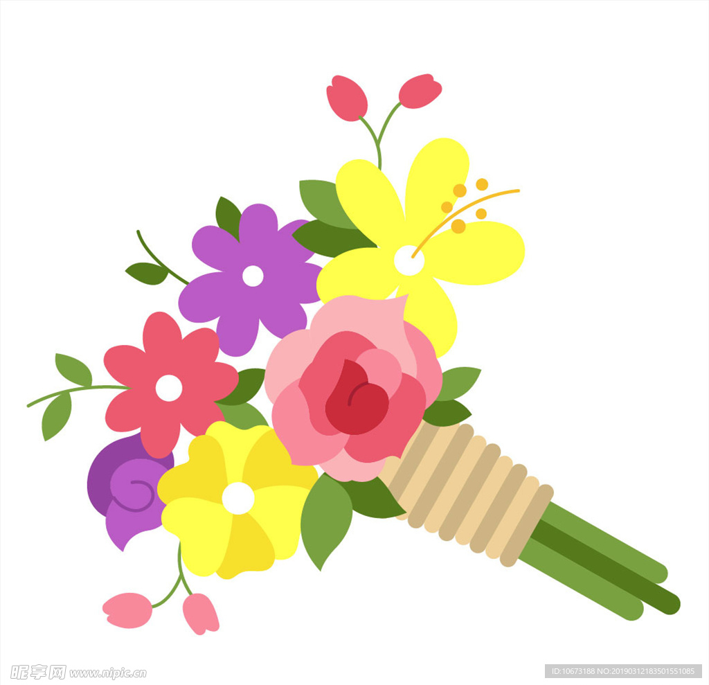 卡通花束