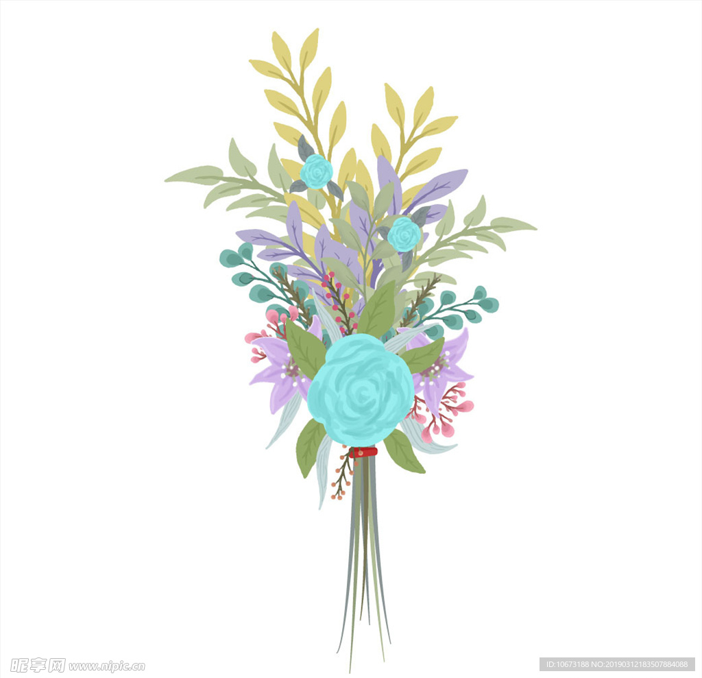 卡通花束