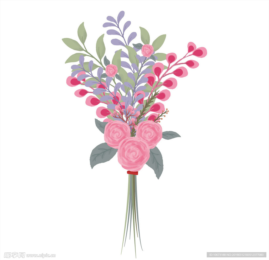 卡通花束