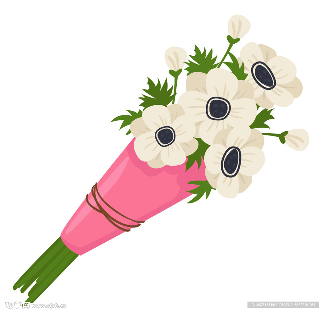 卡通花束