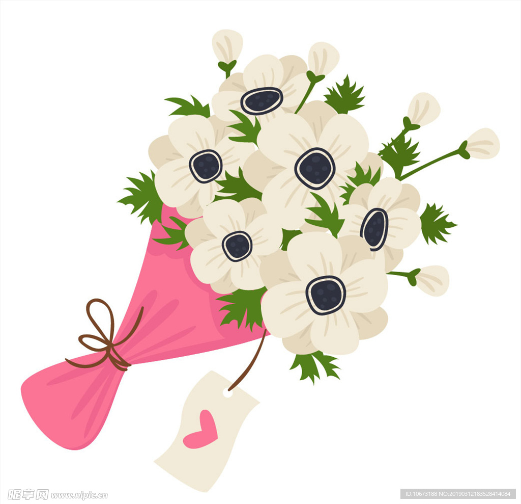 卡通花束
