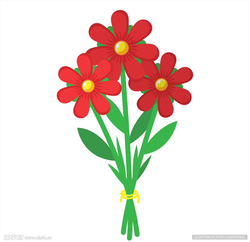 卡通花束