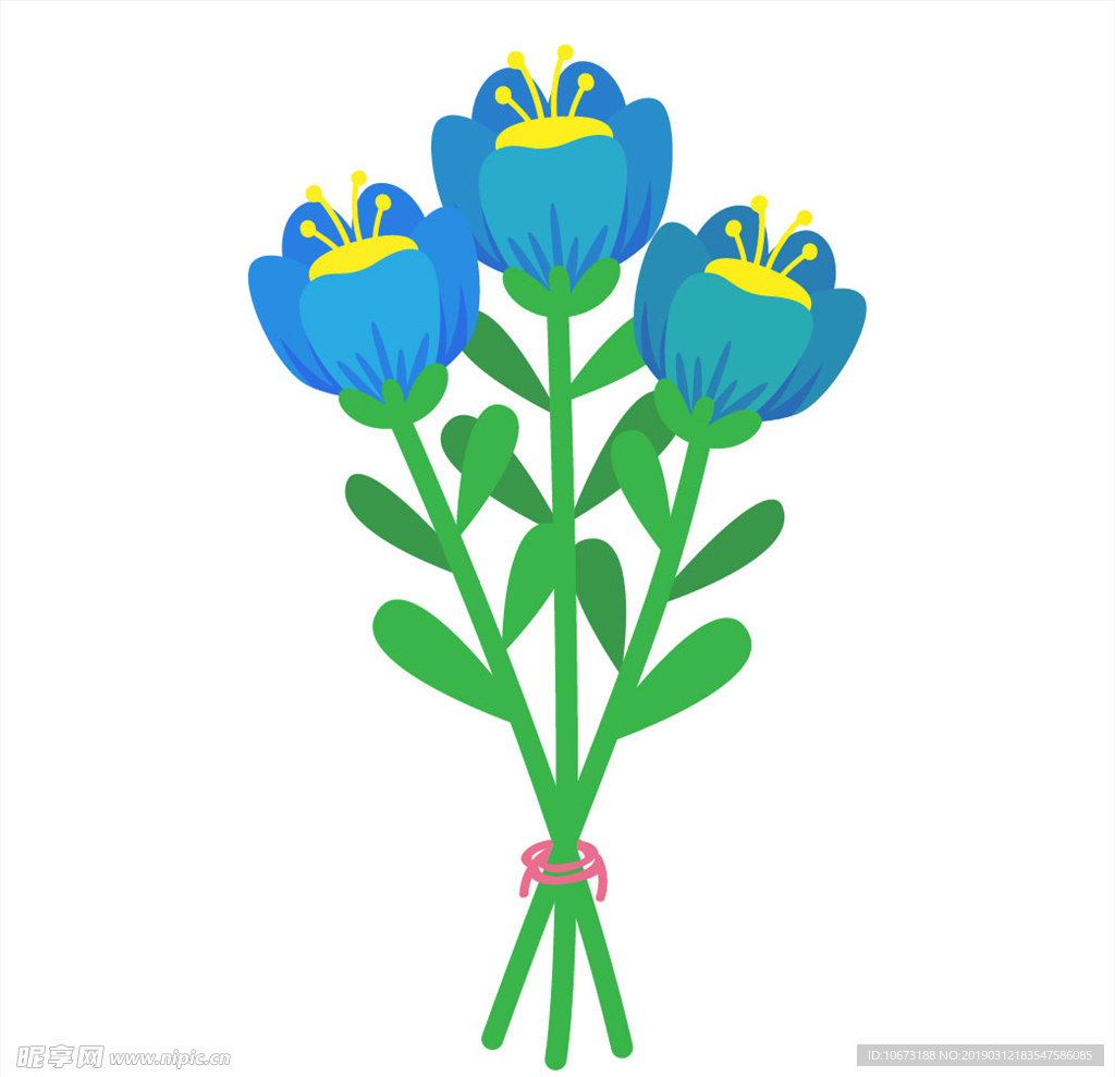 卡通花束