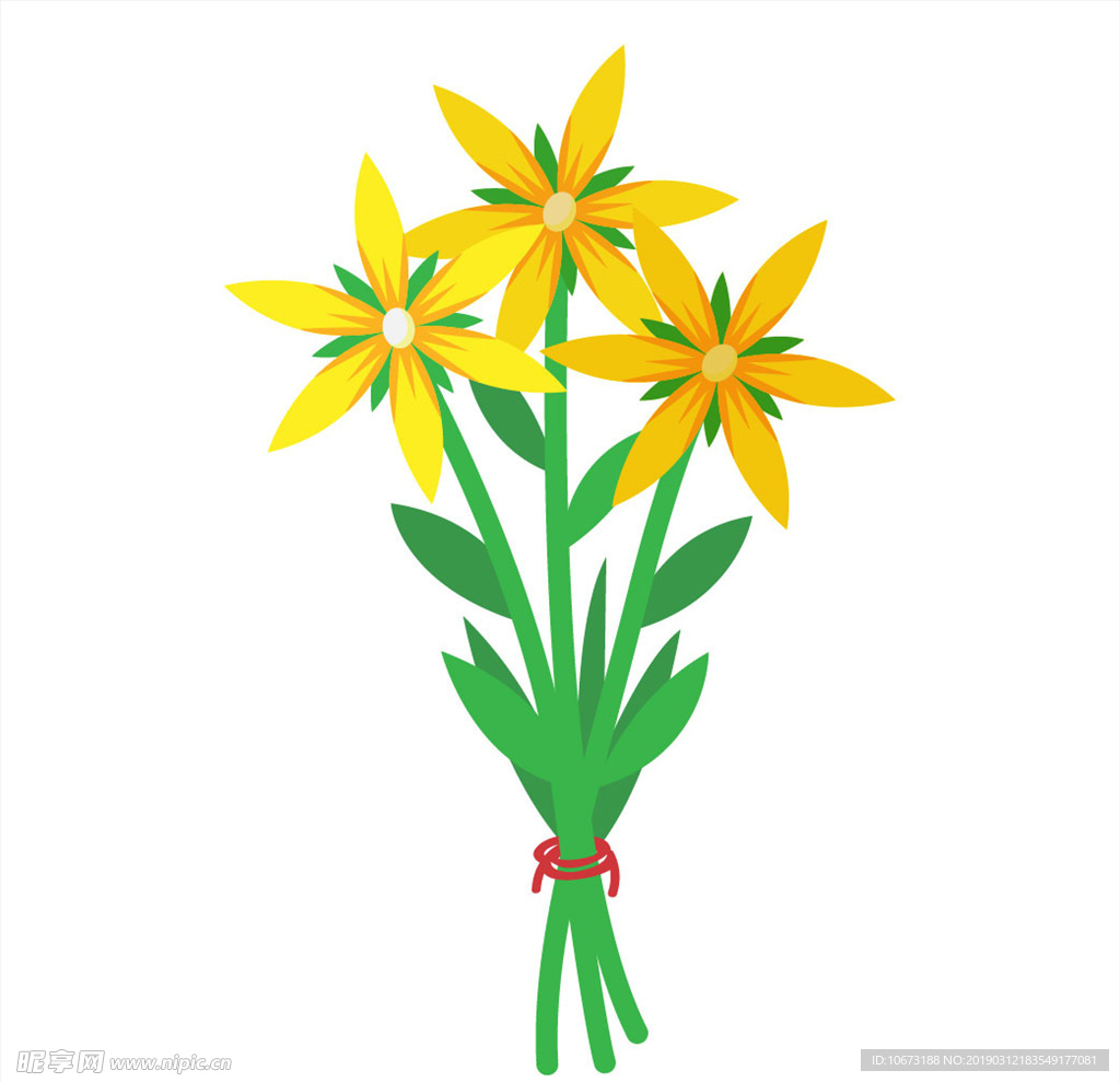 卡通花束