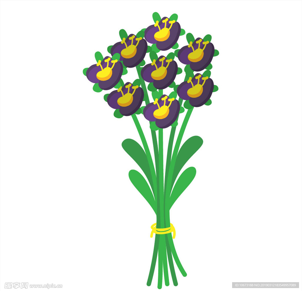 卡通花束