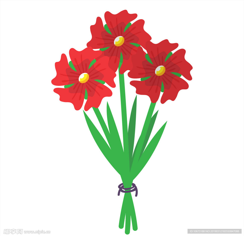 卡通花束