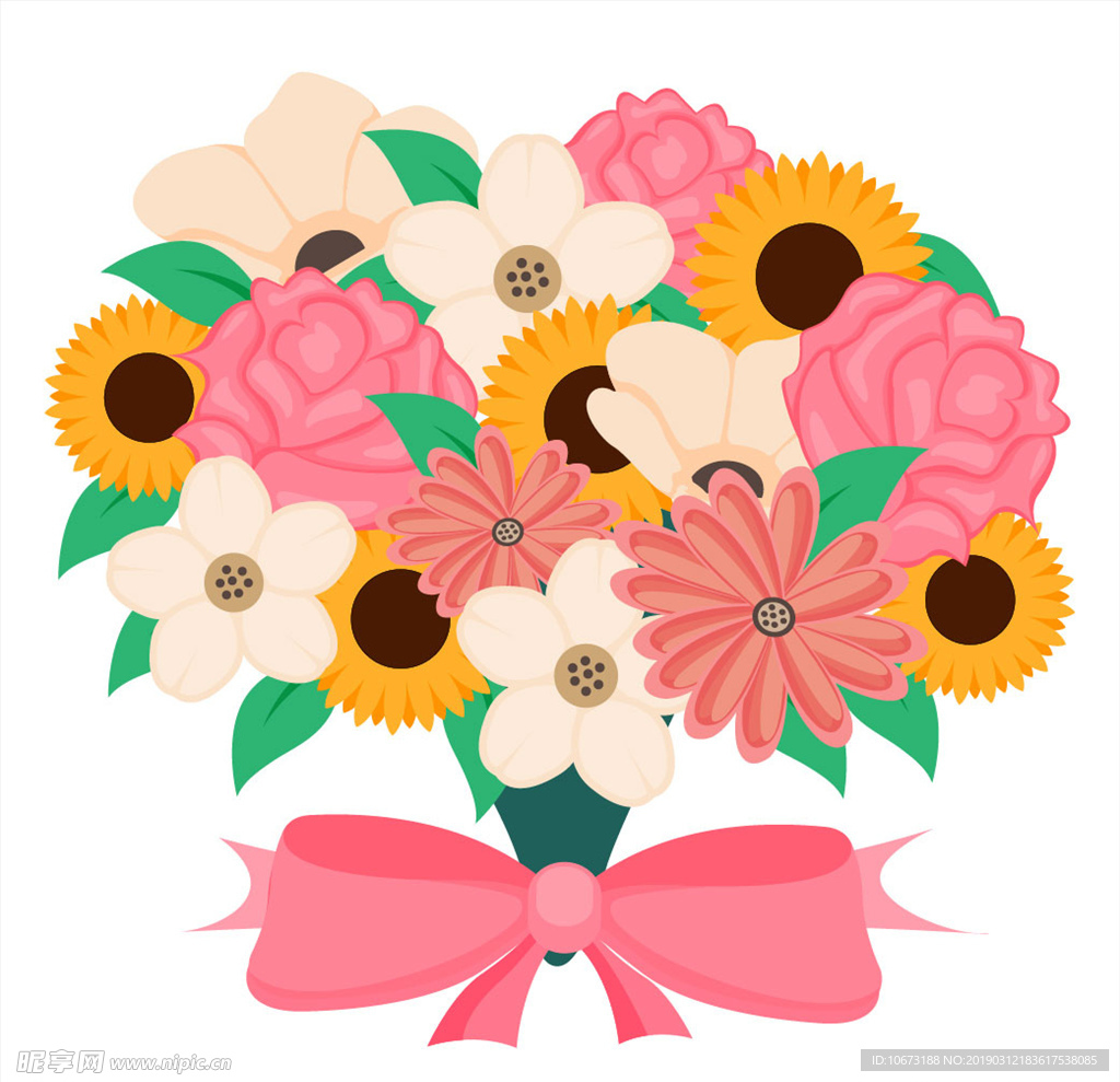卡通花束