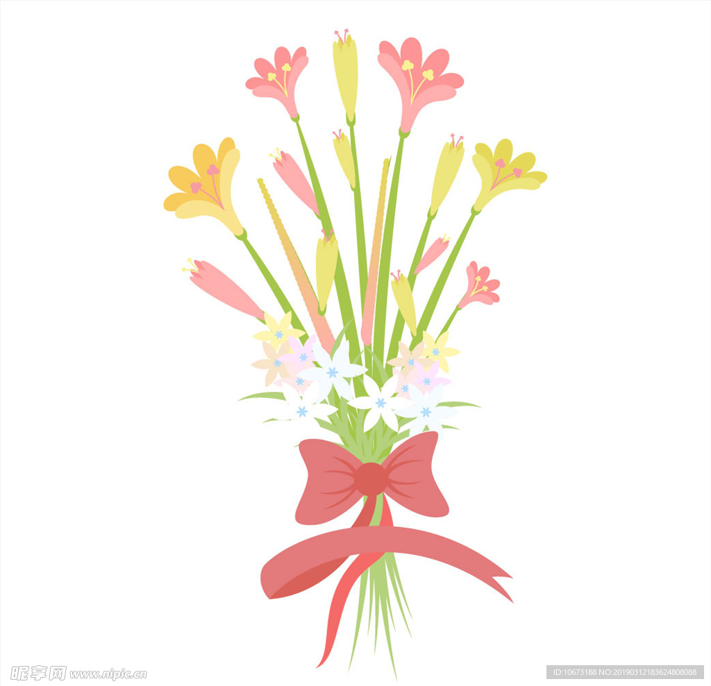 卡通花束